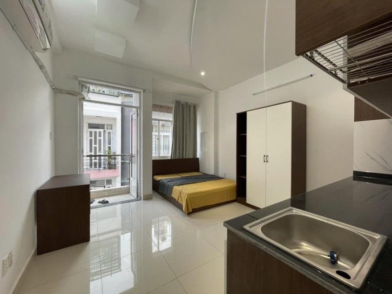 Căn hộ 1 phòng ngủ bancol ngay tăng bạt hổ quận bình thạnh _thang máy_full nội thất_cs máy giặt riêng !