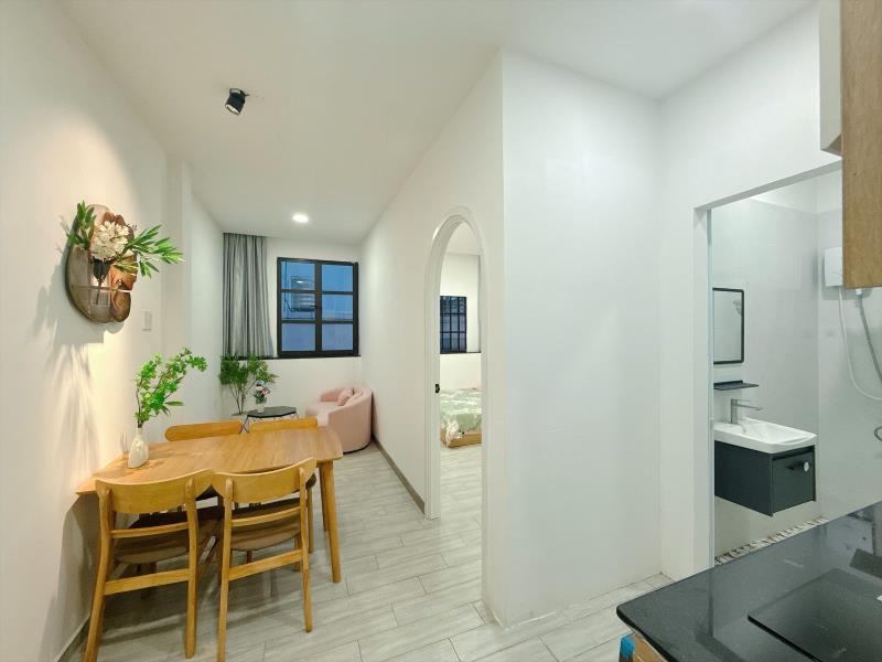 1 phòng ngủ mặt tiền khu cityland, full nt, thang máy, nhận khách nước ngoài