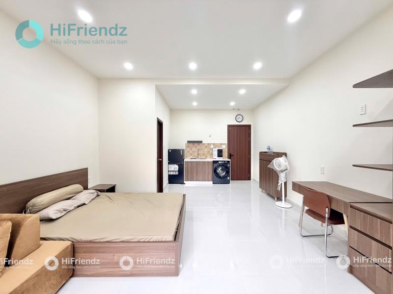 Studio full nội thất có ban công new 100% tân bình