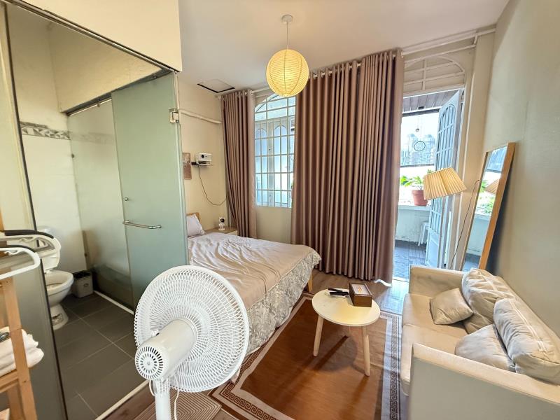 Cho thuê căn hộ 1pn bình thạnh - 40m2 - có ban công, full nội thất - gần ngã tư hàng xanh