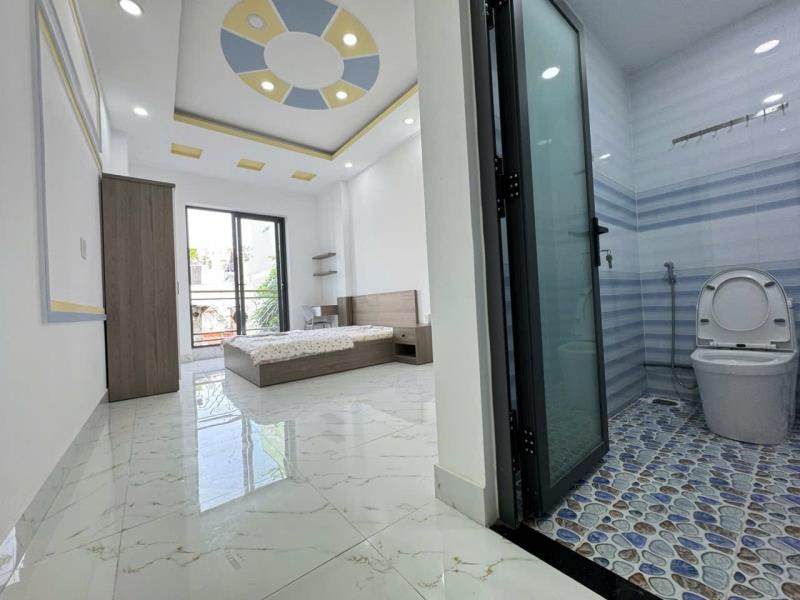 Cho thuê căn hộ 35m² có ban công, full nội thất – trần bình trọng, gần chợ bà chiểu
