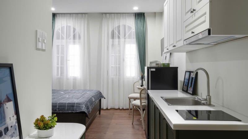 Thuê ngay căn hộ full nội thất ngay trung tâm giá 8tr - Ảnh 4
