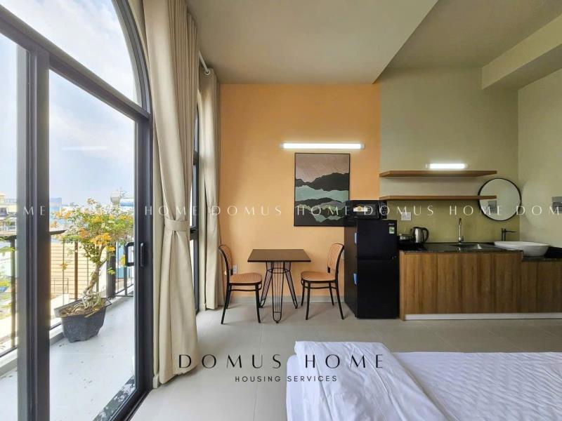 Cho thuê căn hộ dịch vụ studio ban công siêu đẹp, phòng mới full nội thất tại kdc kiều đàm quận 7 – không gian thoáng sáng, thiết kế hiện đại, gần lotte mart, rmit, đh tôn đức thắng - Ảnh 4