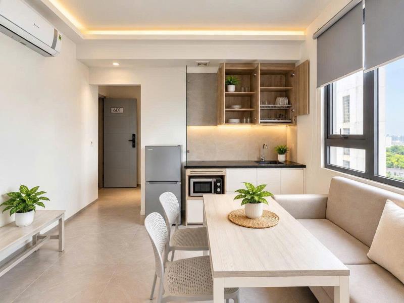 1 phòng ngủ ban công cửa sổ trời full nội thất 300 nguyễn văn linh quận 7 - Ảnh 3