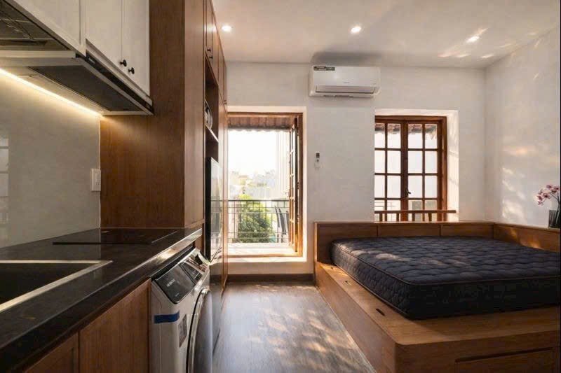 Cho thuê studio rộng có ban công 27m² tại phan văn lưu gần chợ bà chiểu  - Ảnh 2