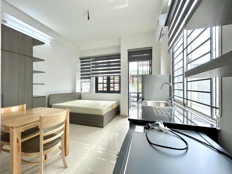 ✨Studio full nội thất - ban công - máy giặt riêng - ngay bờ kè trường sa di chuyển nhanh các quận trung tâm