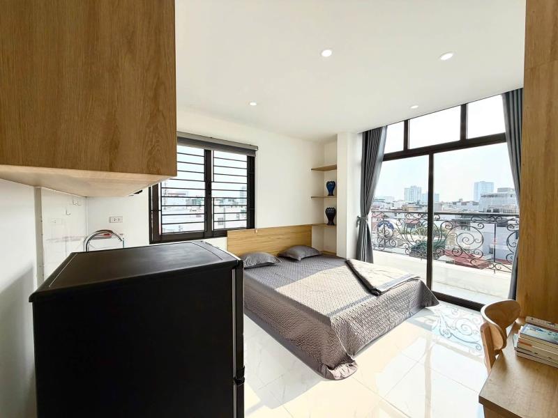 Khai trương phòng mới 100% - 30m2 có ban công full nội thất - ngay tại đinh tiên hoàng, bình thạnh gần chợ bà chiểu và giáp với quận 1