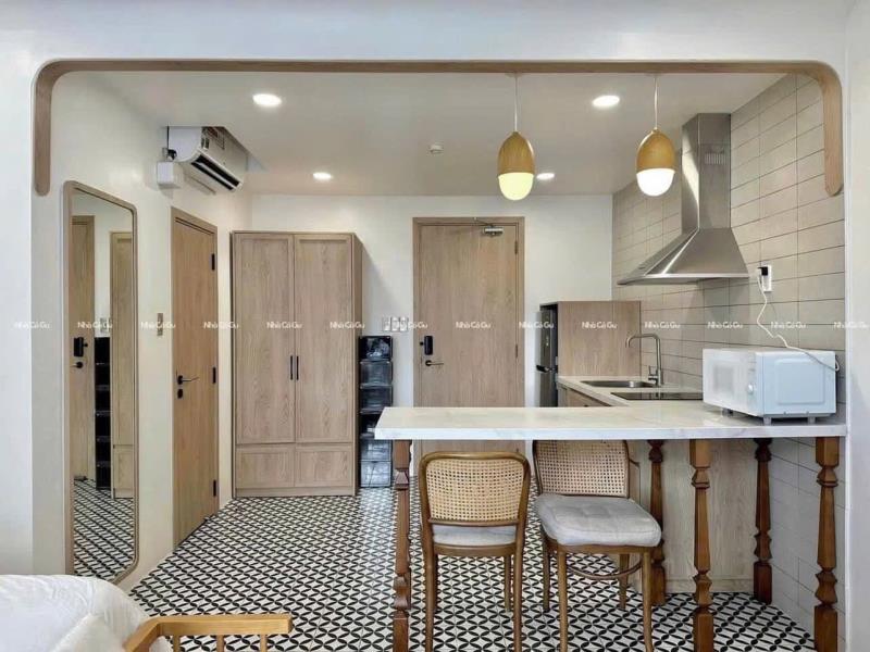 Căn hộ studio thích quảng đức phú nhuận 40m2 tách bếp quầy bar, cửa sổ vòm thoáng, full nội thất xịn. gần phan đăng lưu, hoàng hoa thám, công viên gia định, 5p tới sân bay, tiện qua quận 1, quận 3. - Ảnh 3