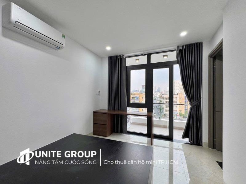 Căn hộ 1pn ban công full nội thất trường sa quận 3 gần chùa vĩnh nghiêm