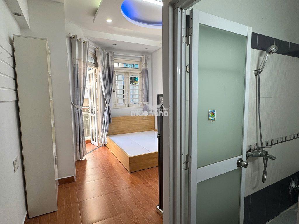 Phòng ban công 25m2, lầu 1 đường vạn kiếp-nguyễn văn đậu full nội thất - Ảnh 2
