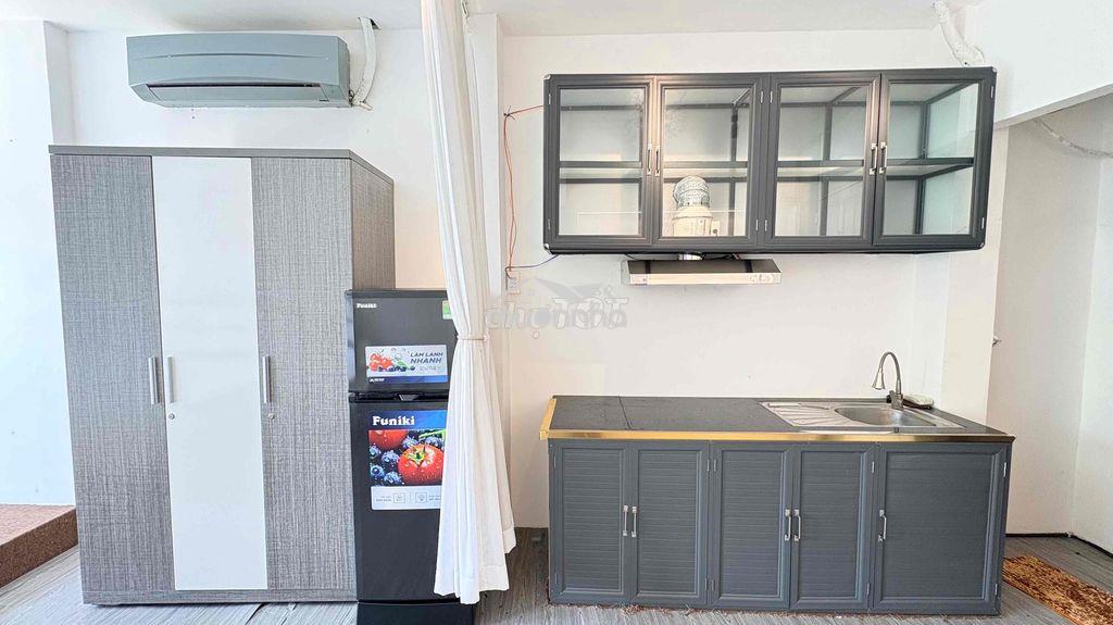 Cho thuê studio tách bếp view bờ kè hoàng sa cực chill ngay tân định - Ảnh 4