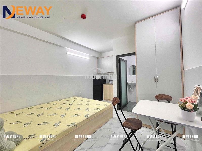 Phòng trọ không gác giá rẻ mới xây có máy lạnh tủ lạnh gần văn hiến