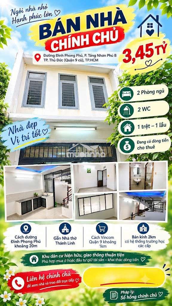 🏡 Bán nhà chính chủ – 2pn, 2wc – đang có dòng tiền cho thuê